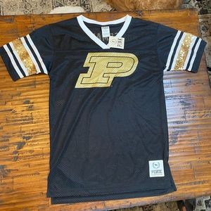 NWT Victorias Secret PINK Collegiate Purdue Jersey. Size S.